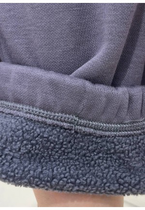 Набор для беременных и кормящих (джемпер+брюки) серый (еврофлис) (мм904/1)